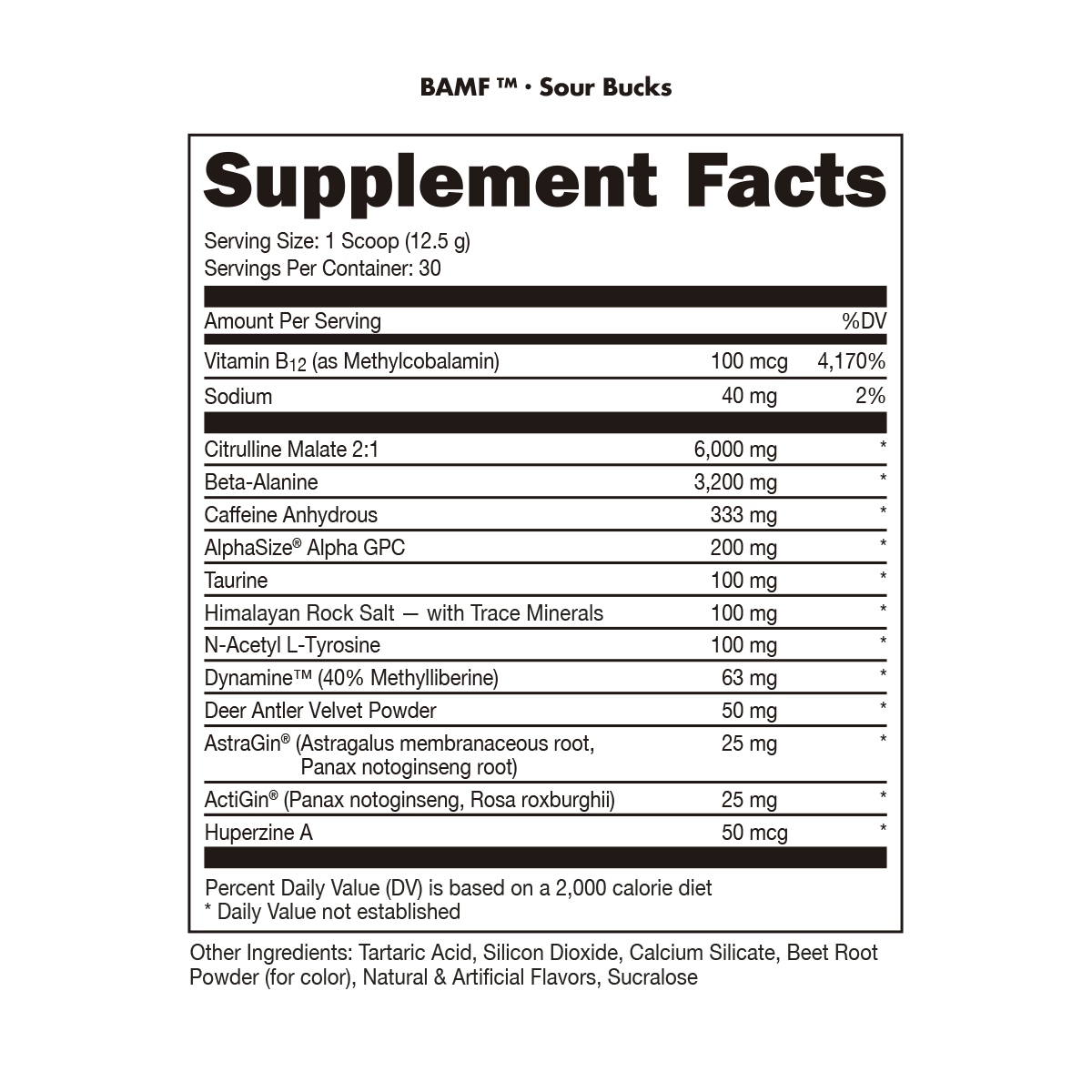 DAS Labs - BAMF - Pure Nutrition