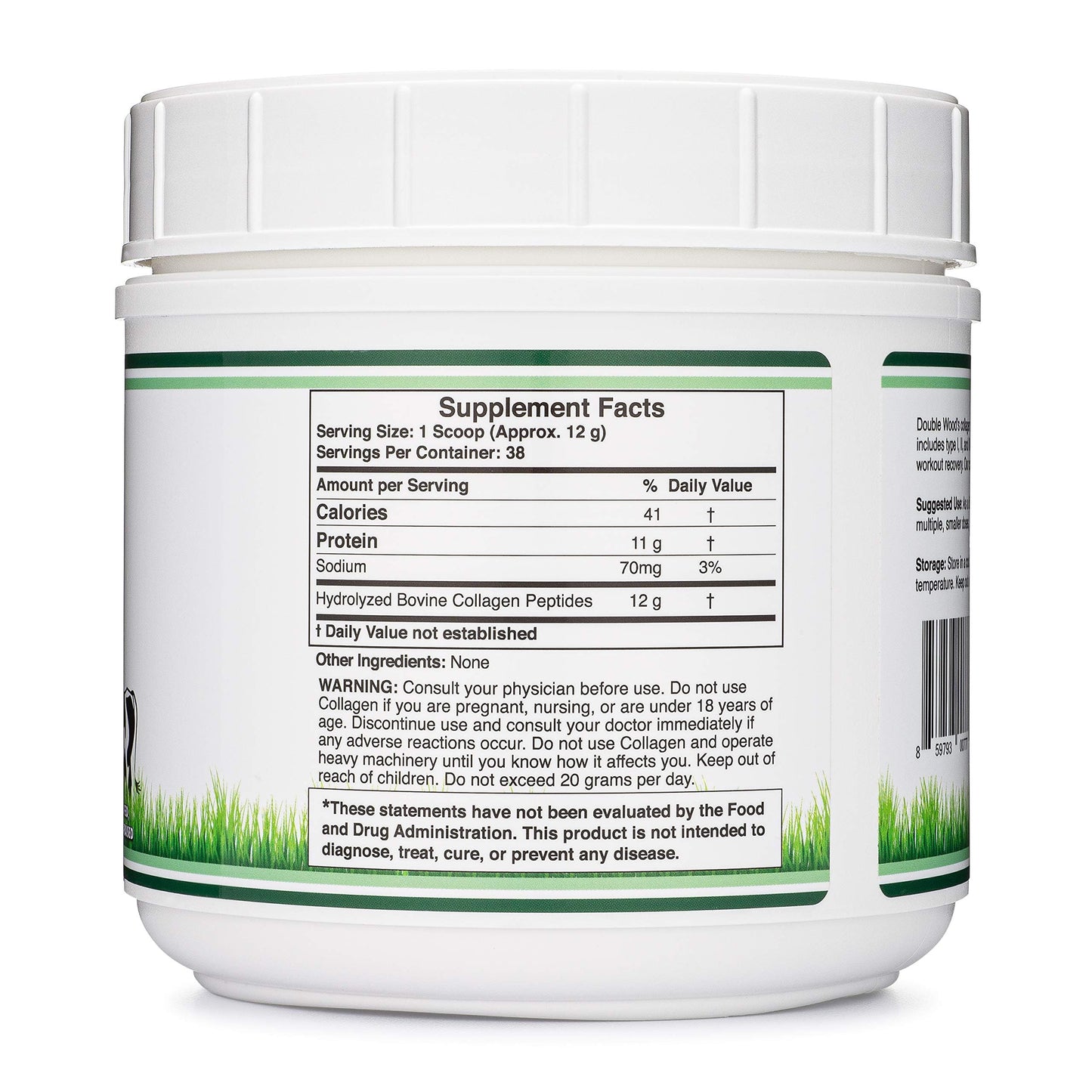 Double Wood Supplements Collagen Peptides - Pure Nutrition