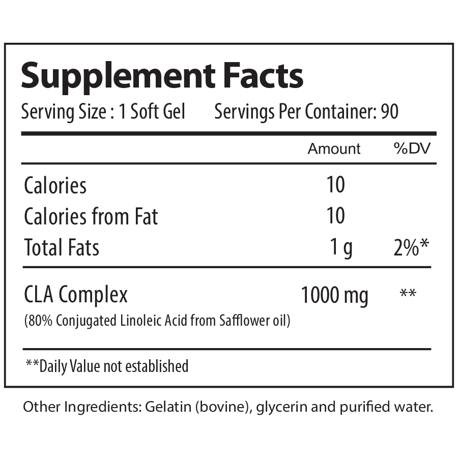 Alpha CLA - 1000mg 90ct Pure Nutrition