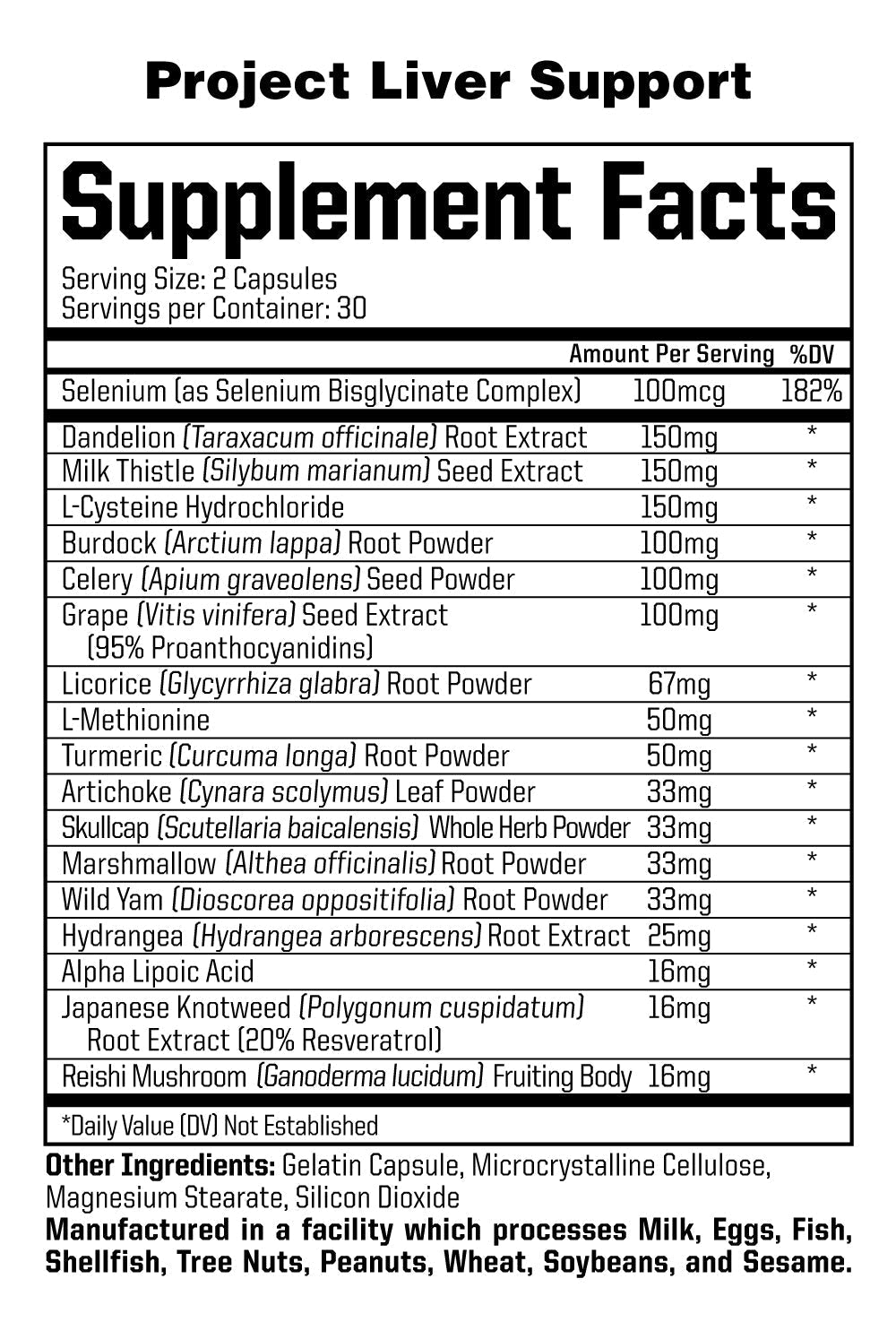 Anabolic Warfare - Liver Support 60ct Pure Nutrition