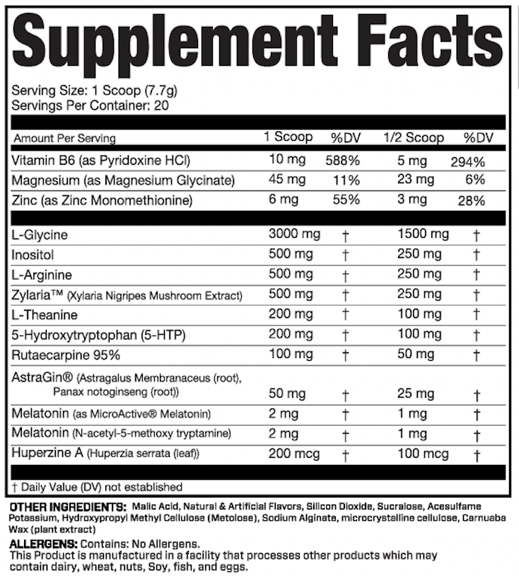 MuscleForce - Lullaby - Sleep & Brain Aid Pure Nutrition