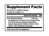 NUTRABIO - Citrus Bergamot (1000mg) 90 Vegetable Capsules Pure Nutrition