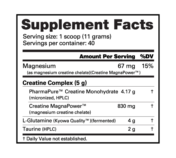 Nutrabio - CGT (Creatine + Glutamine + Taurine) Complex Pure Nutrition