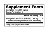 Nutrabio - KSM 66 Ashwagandha 60ct Pure Nutrition