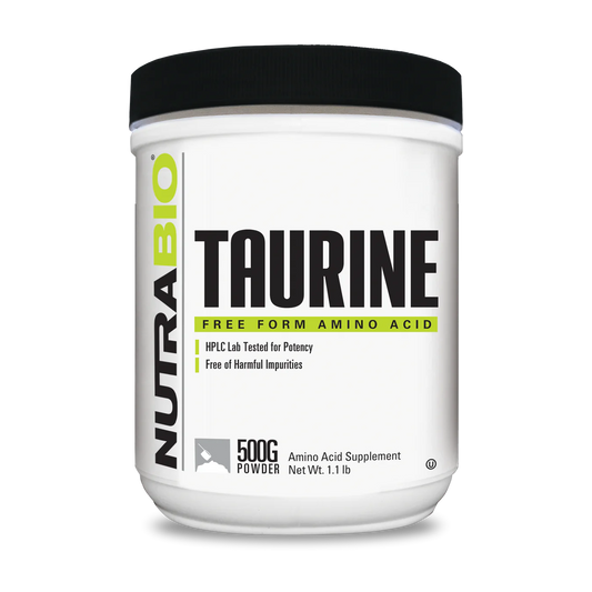 Nutrabio Taurine 1000mg 500 srv - Pure Nutrition