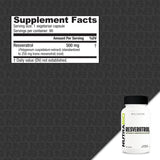 Nutrabio Resveratrol 500mg 90 ct