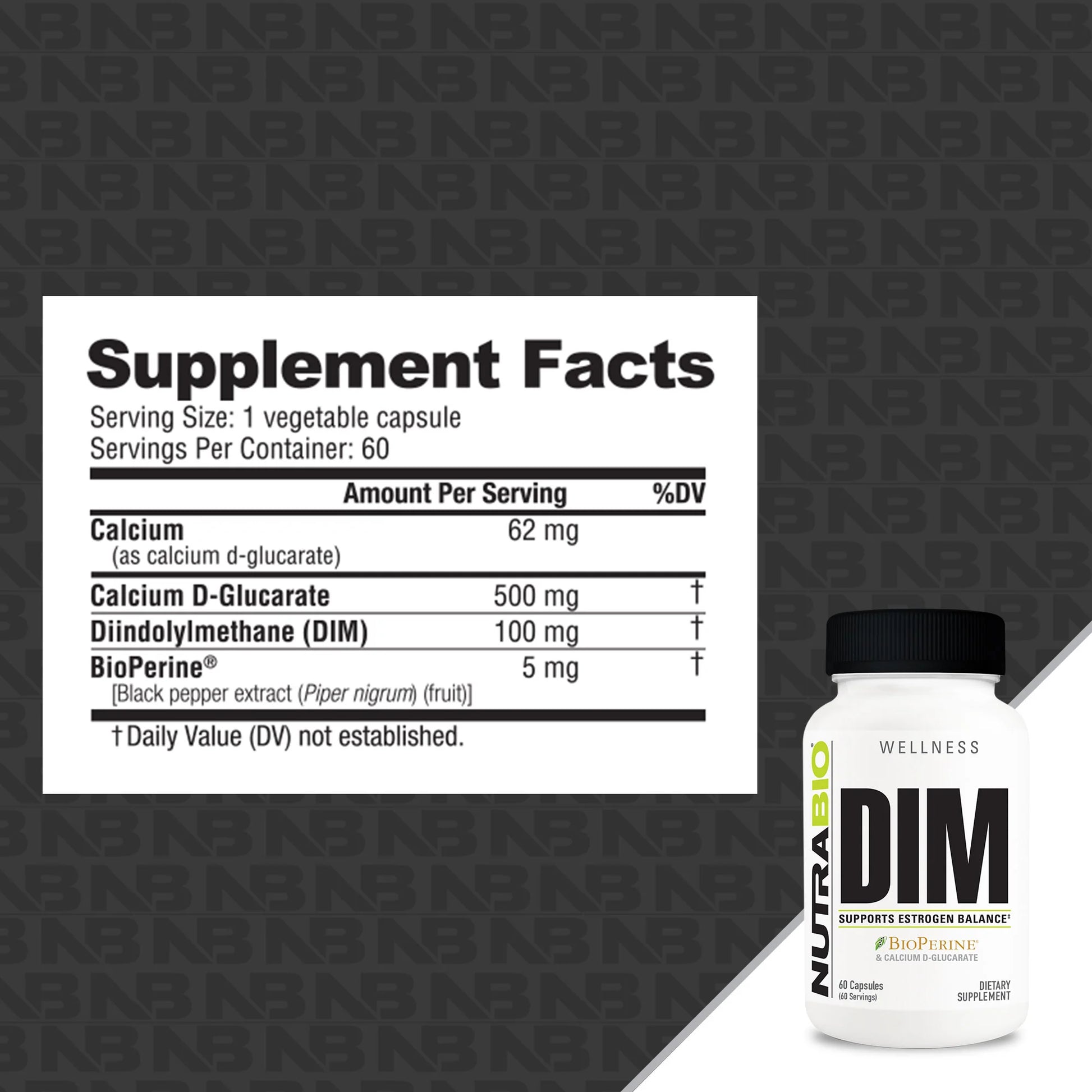 Nutrabio DIM 60ct - Pure Nutrition