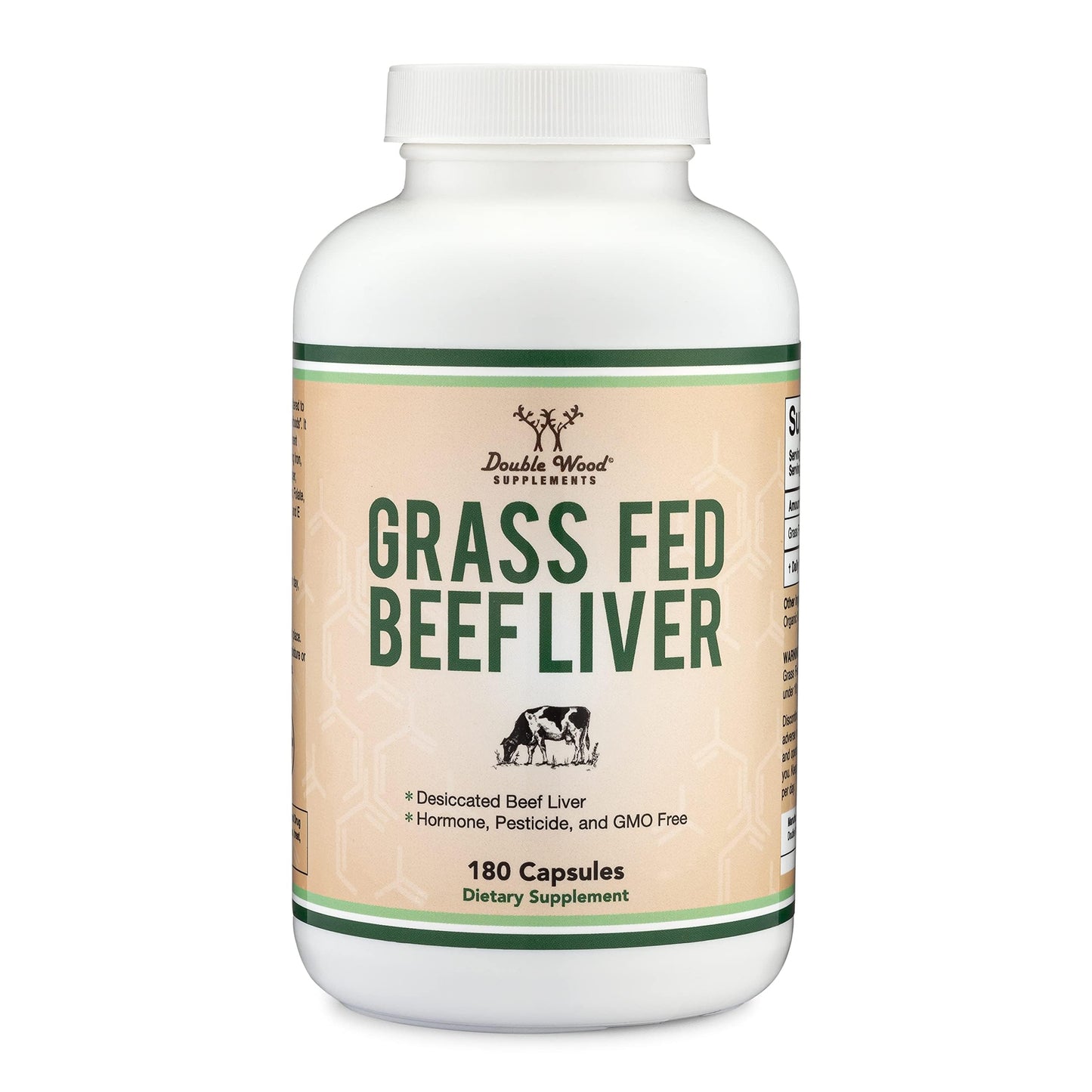 Double Wood Supplements - Grass Fed Beef Liver - Pure Nutrition