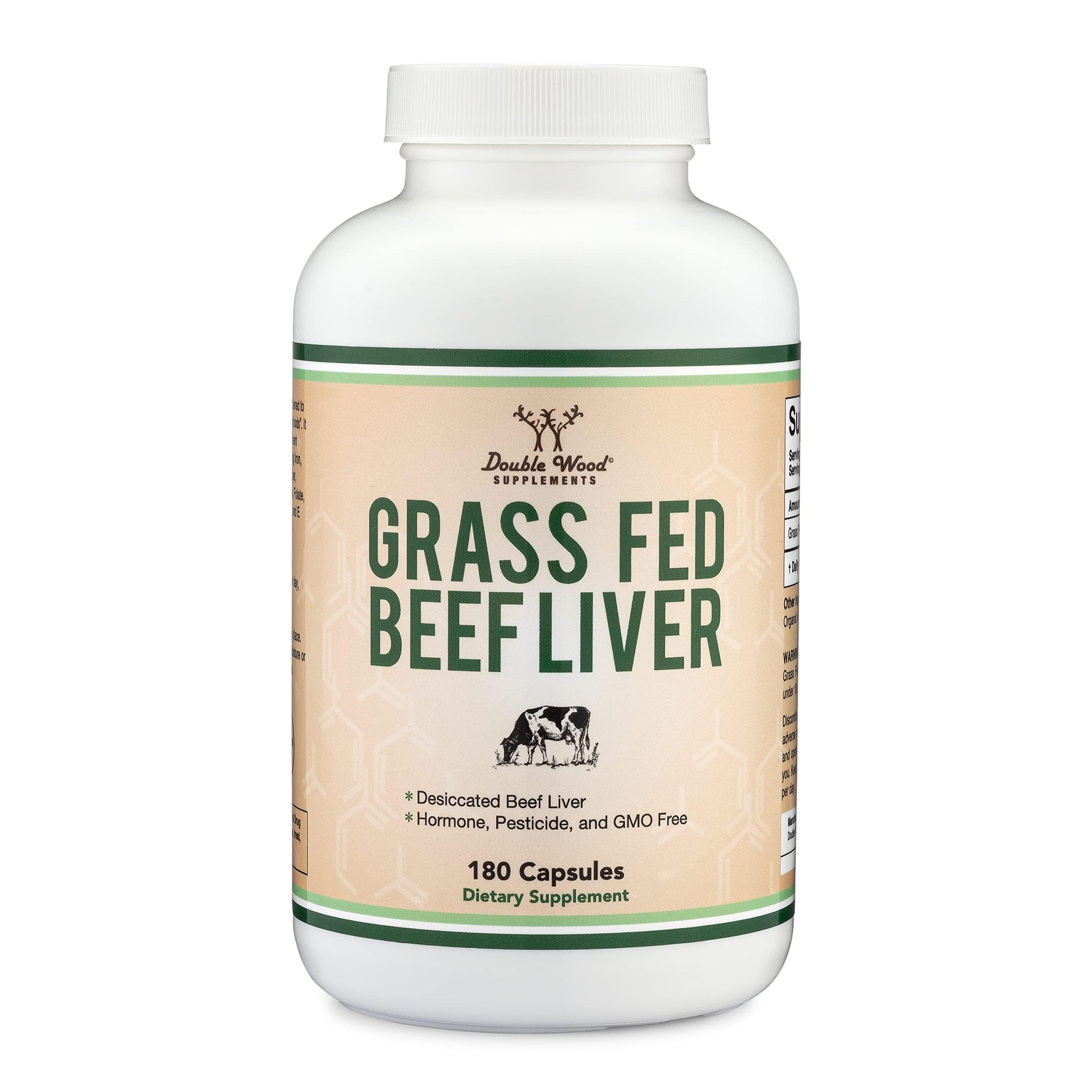 Double Wood Supplements - Grass Fed Beef Liver - Pure Nutrition