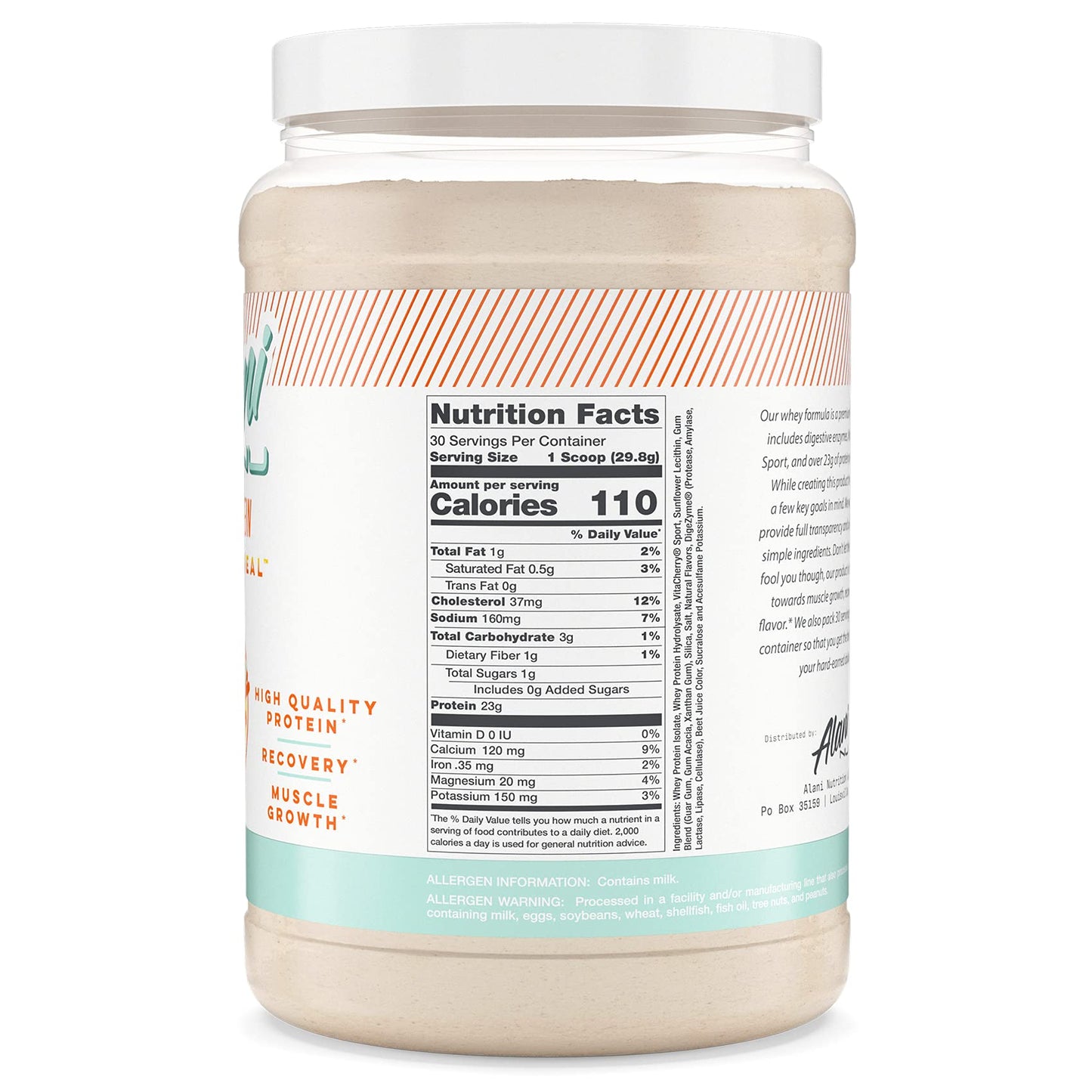 Alani Nu Whey Isolate Pure Nutrition