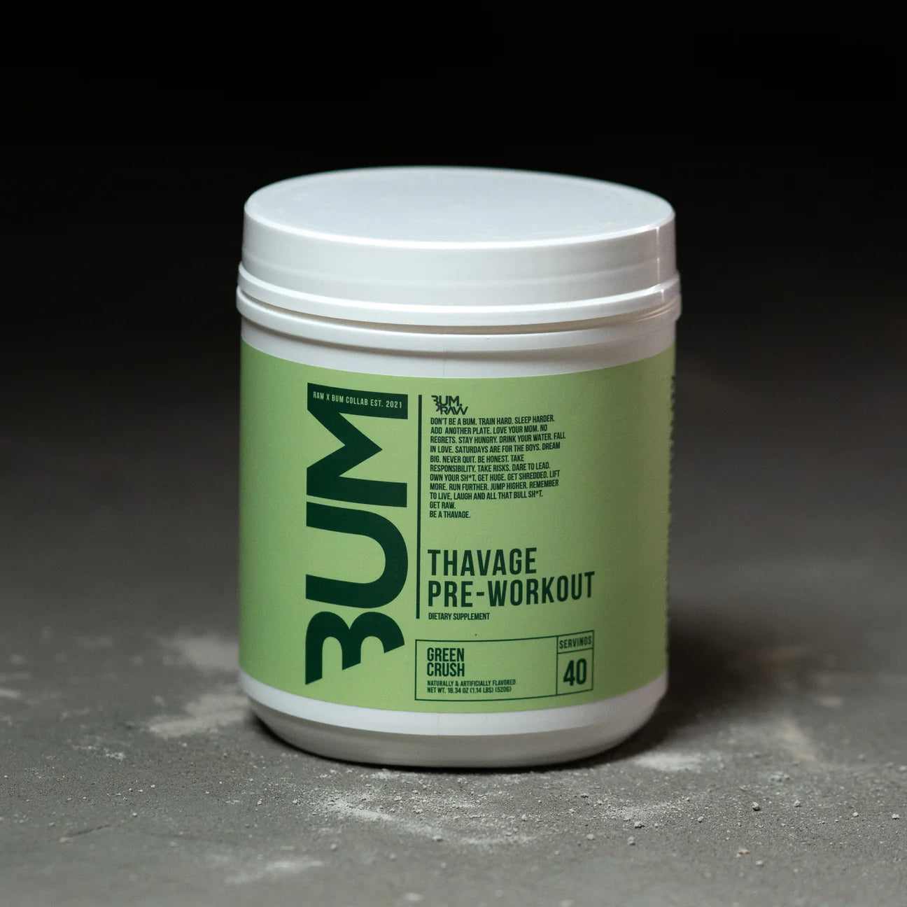 Bum - Thavage Pre Workout Pure Nutrition