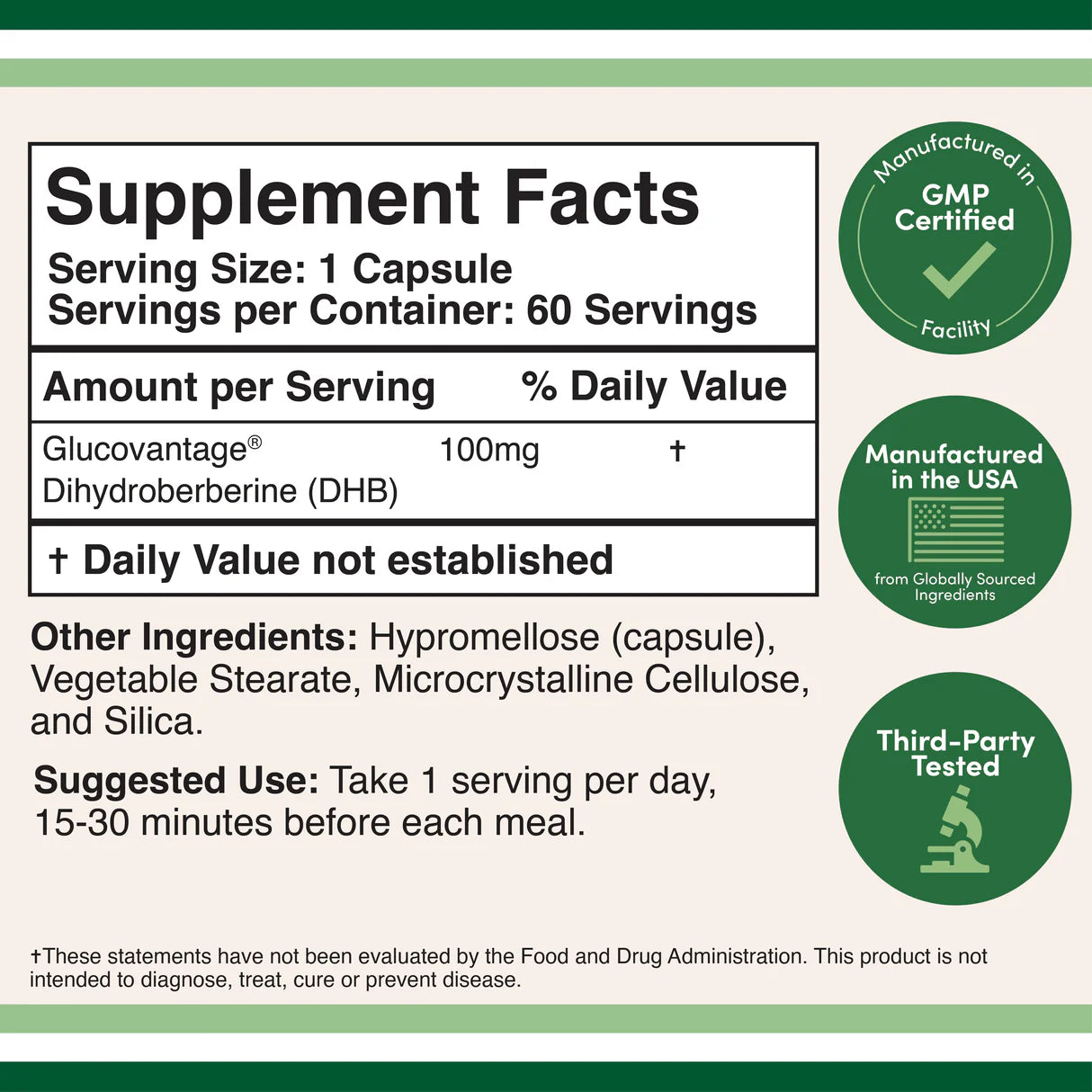 Double Wood Supplements Dihydroberberine - Pure Nutrition