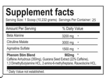 Elite Form - Phenom Bomb Pure Nutrition