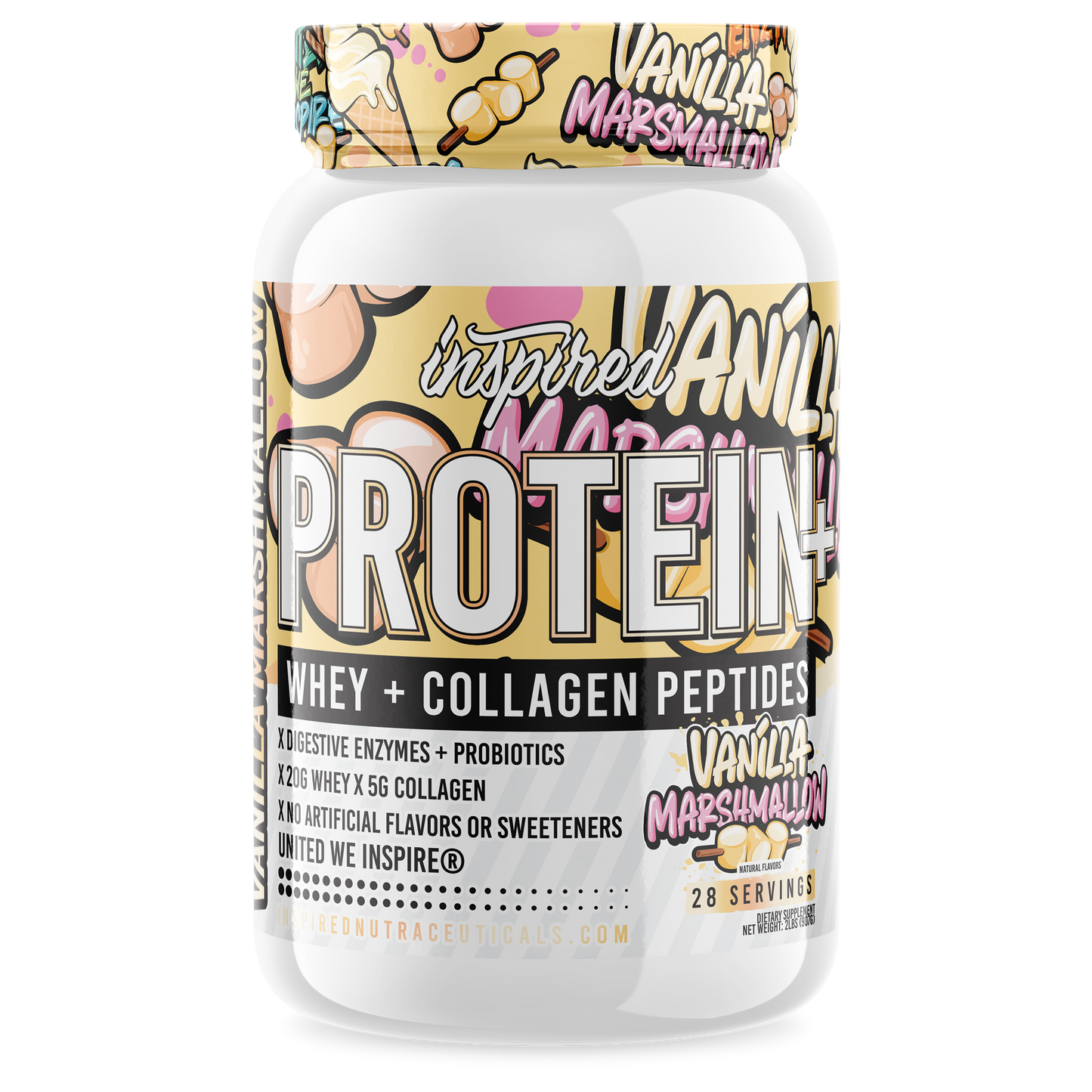 Inspired - Protein+ Collagen 2lb Pure Nutrition