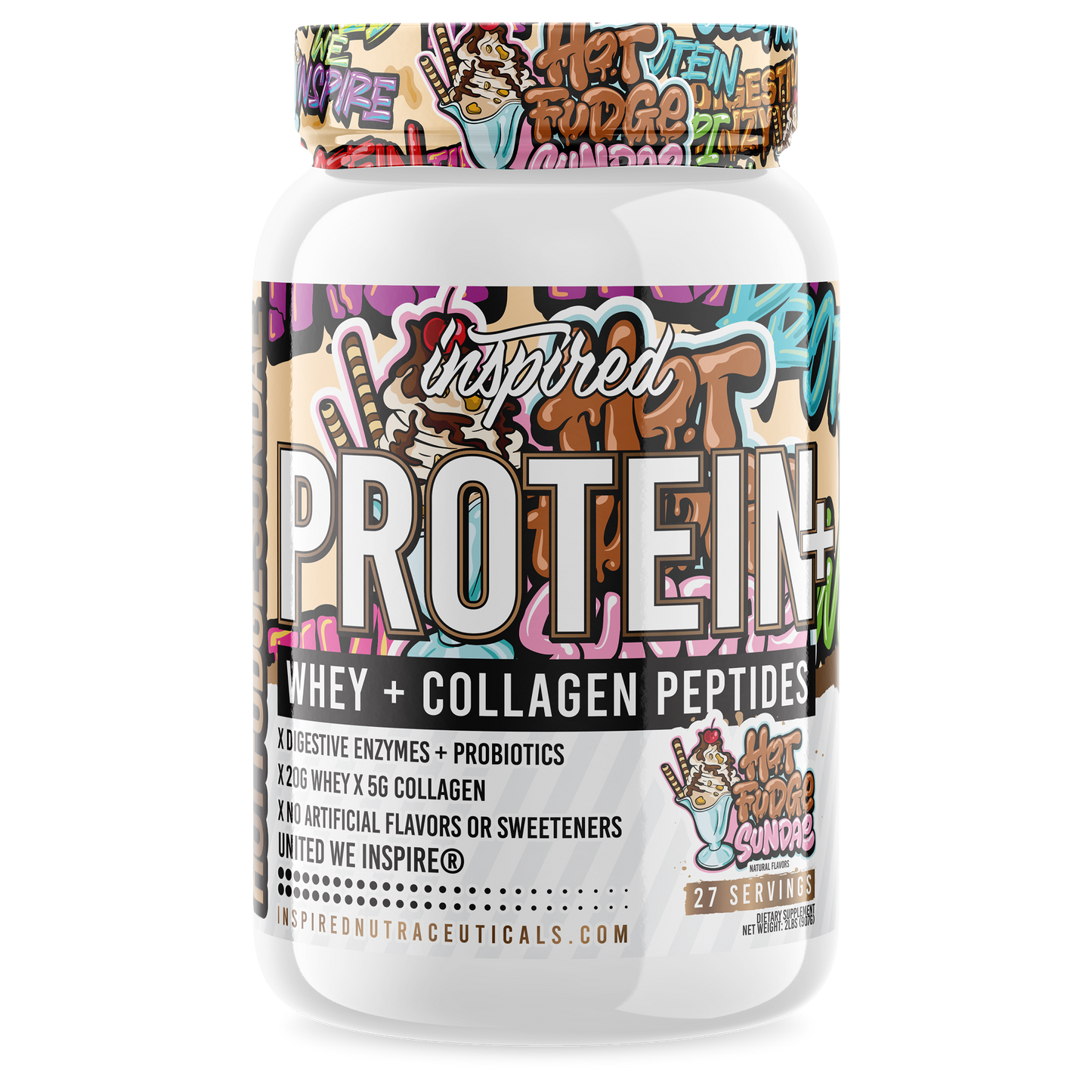 Inspired - Protein+ Collagen 2lb Pure Nutrition