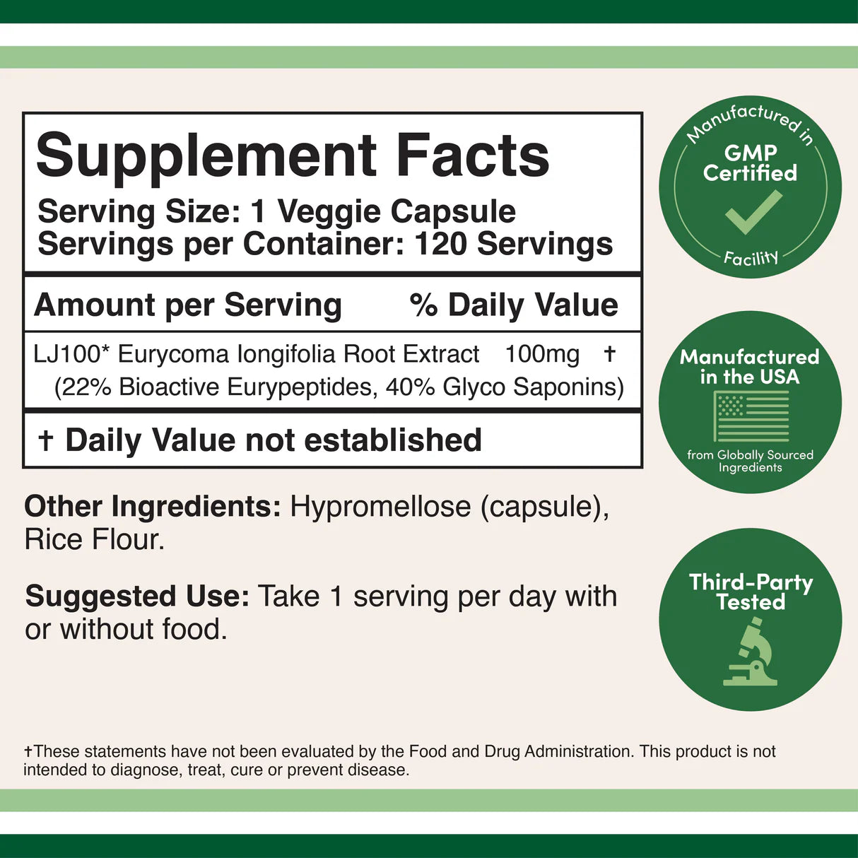 Double Wood Supplements Tongkat Ali - Pure Nutrition