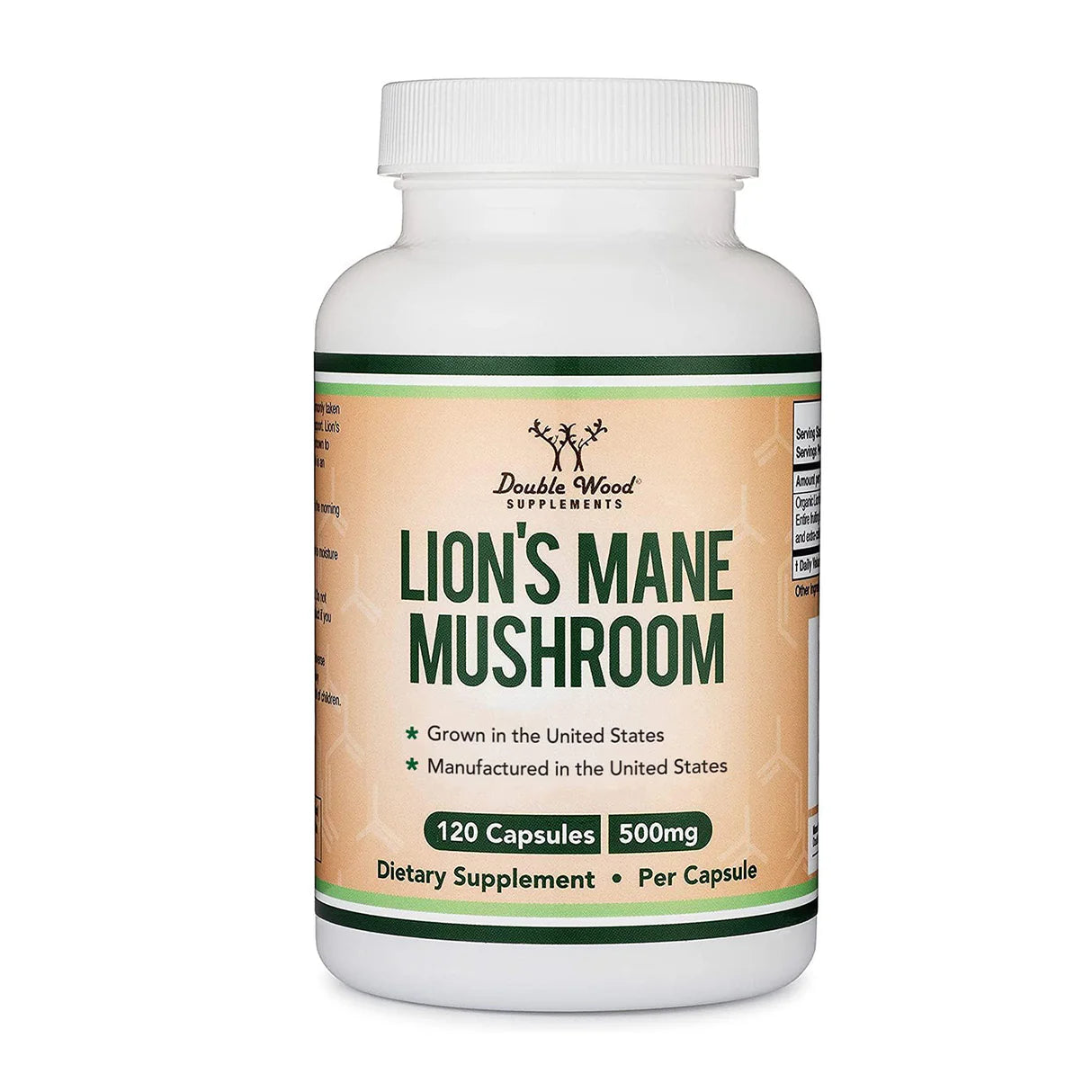 Double Wood Supplements Lions mane - Pure Nutrition