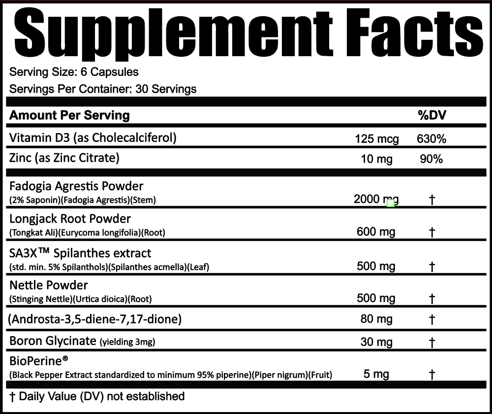 MuscleForce - Alpha Force - Tri Testosterone Support Pure Nutrition
