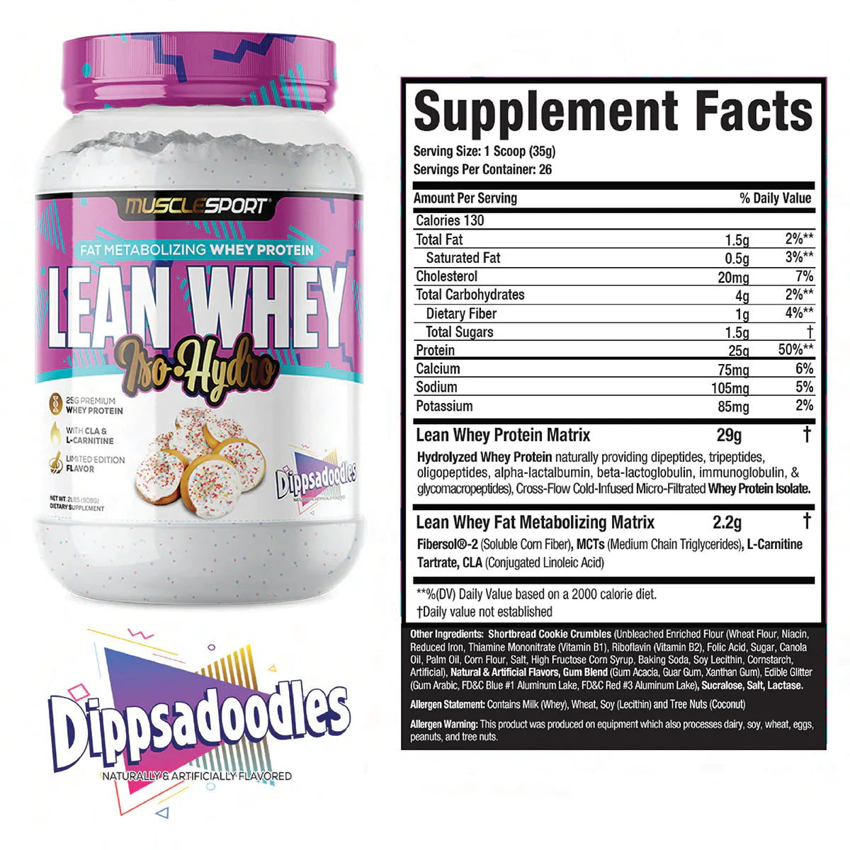 MuscleSport - Lean Whey Iso Hydro Pure Nutrition