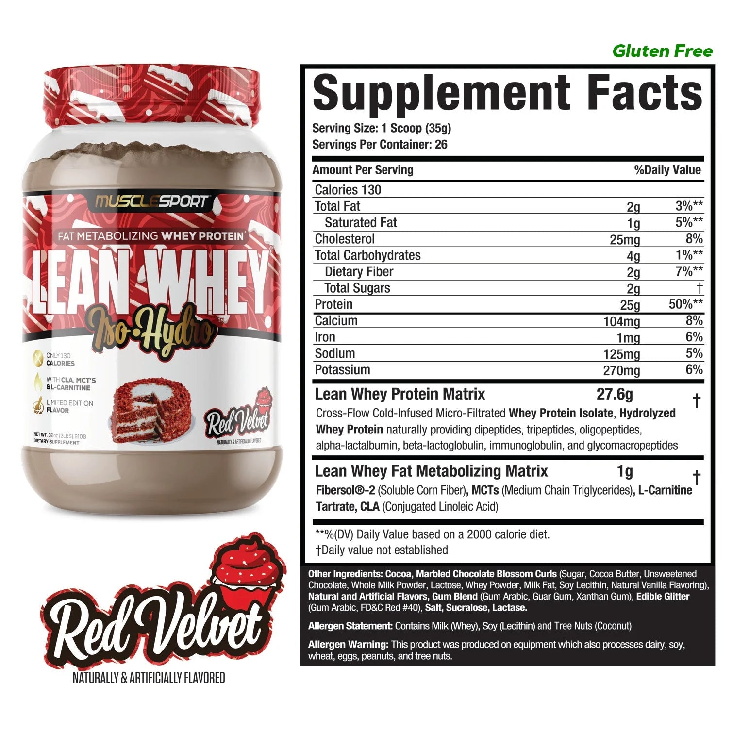 MuscleSport - Lean Whey Iso Hydro Pure Nutrition