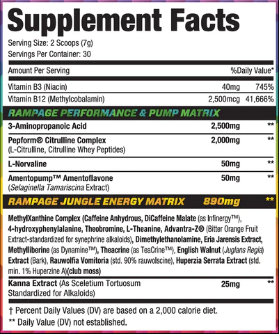 MuscleSport - Rhino Rampage Pure Nutrition