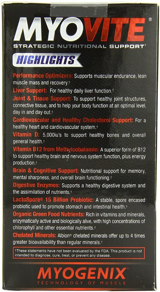 Myogenix - Myovite Pure Nutrition