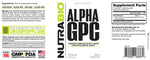 NUTRABIO - Alpha GPC 60 Capsules Pure Nutrition