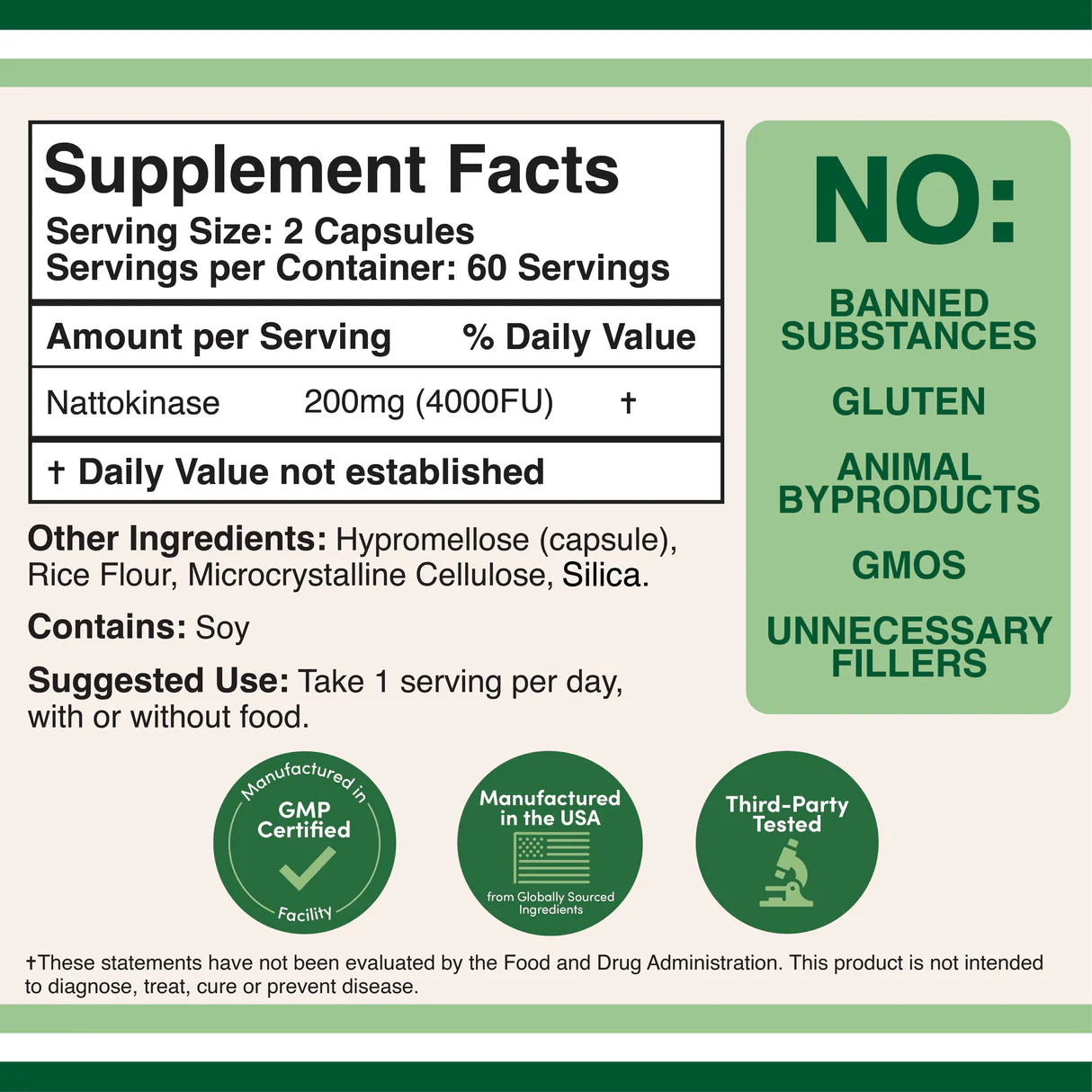 Double Wood Supplements Nattokinase - Pure Nutrition