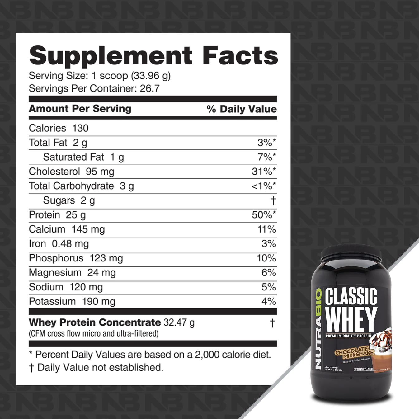 NutraBio - Classic Whey Pure Nutrition