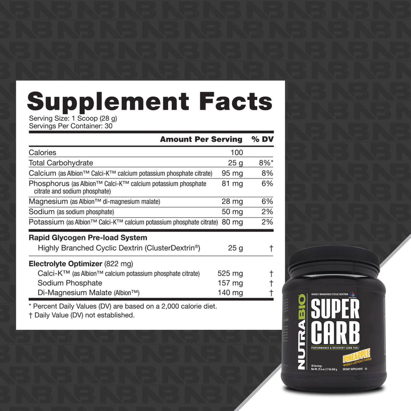 NutraBio - Super Carb Pure Nutrition