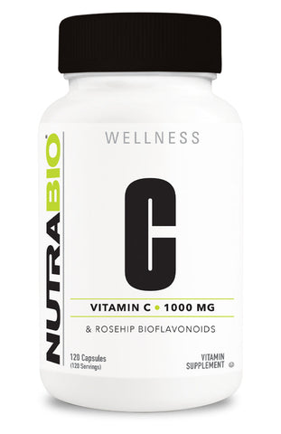 NutraBio - Vitamin C 1000mg with Rose Hips Pure Nutrition