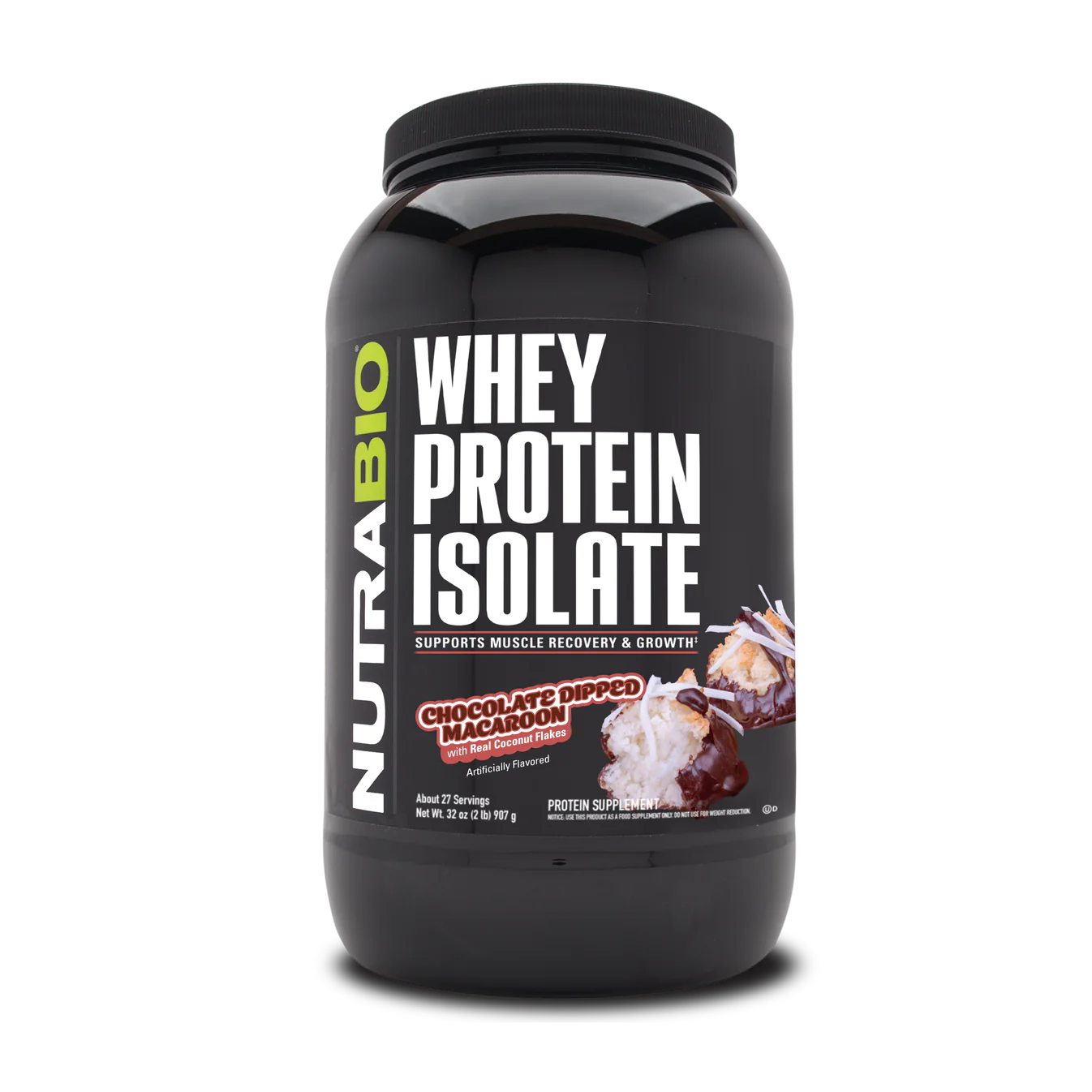NutraBio - Whey Protein Isolate Pure Nutrition
