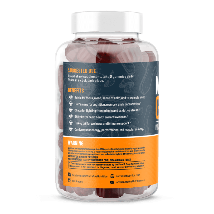 NutraOne - Mushroom Gummies Pure Nutrition