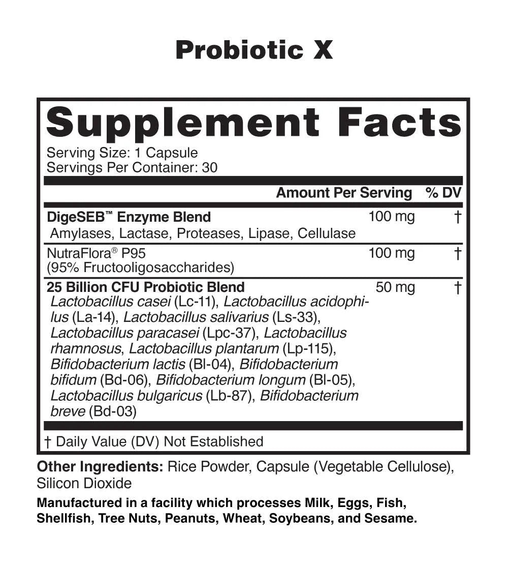 NutraOne - Probiotic X (25 billion CFUs) Pure Nutrition