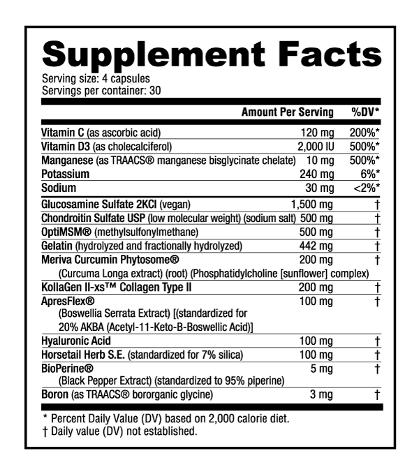 Nutrabio - Extreme Joint Care Pure Nutrition