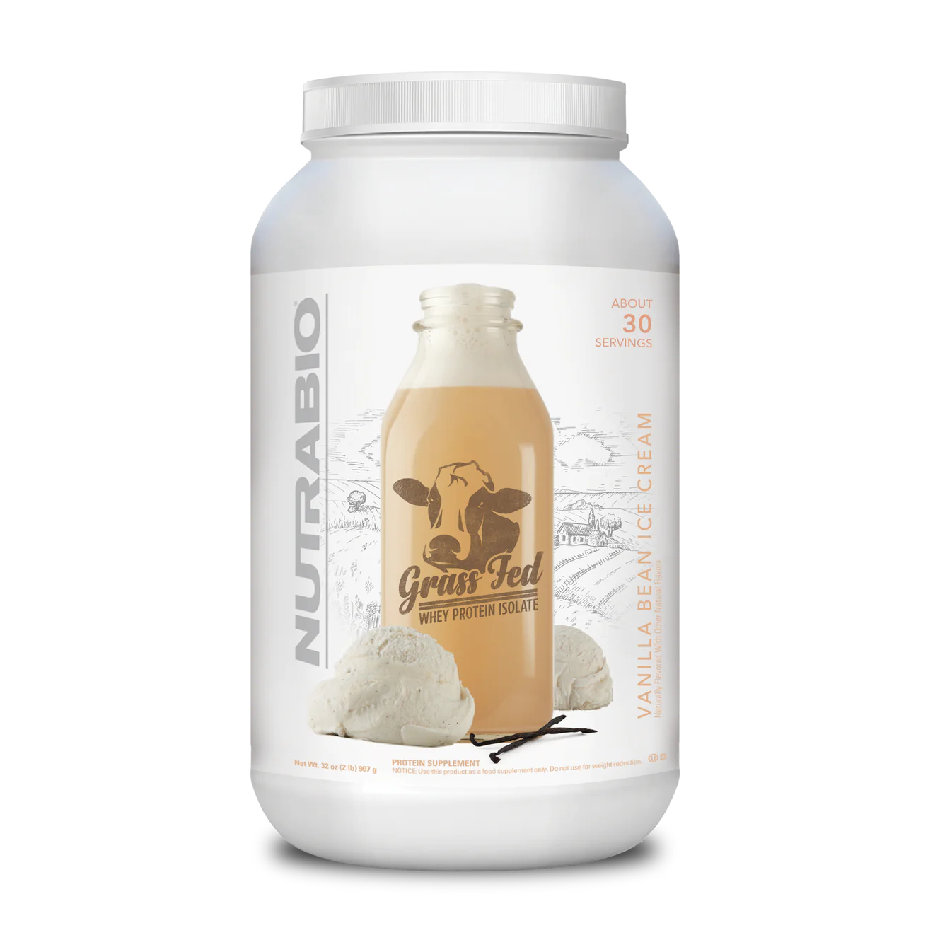 Nutrabio - GrassFed Isolate Protein Pure Nutrition