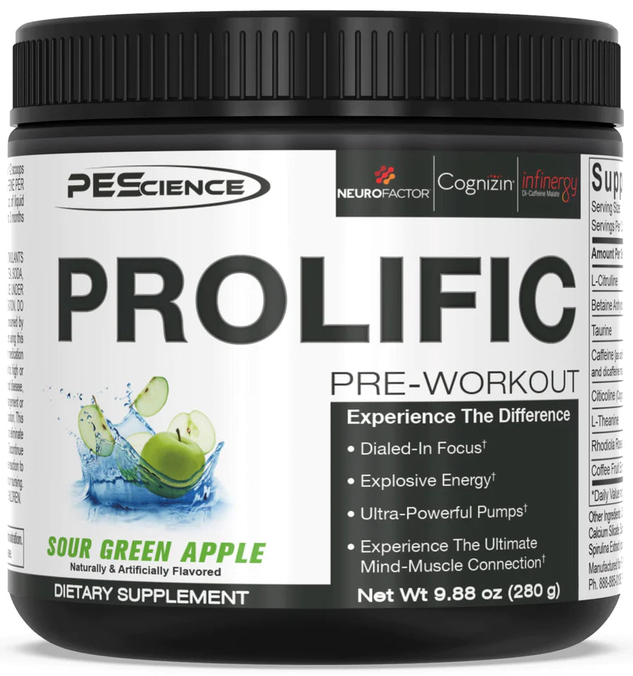 PEScience - Prolific Pre Workout Pure Nutrition