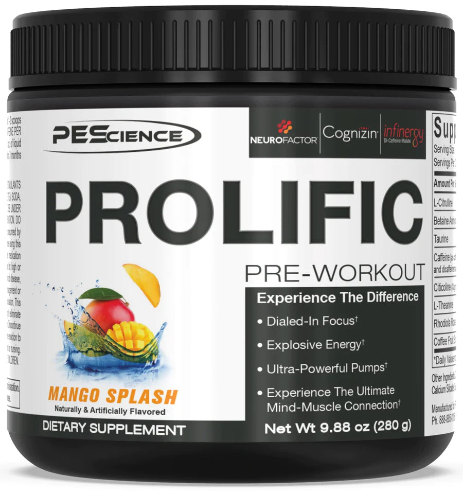PEScience - Prolific Pre Workout Pure Nutrition